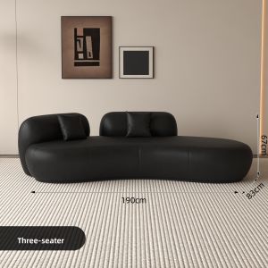HUASHEMEIJI | Retro Cat Claw Design Sofa Black