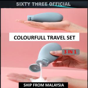 3in1 PP Soft Tube Empty Portable Travel Pack Tubes Squeeze Cosmetic Containers Cream Lotion Shampoo Plastic Bottle