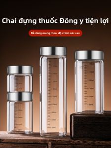 Cốc Kính Đựng Thảo Dược Có Thể Gia Nhiệt Chống Thấm An Toàn Thực Phẩm