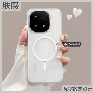 Ultra-Thin Magnetic Dream Ice Fog Phone Case for IQOO15 New Wave VIVOIQOO13 Protective Cover Mens Full Wrap Stripe Skin Feel INS Style