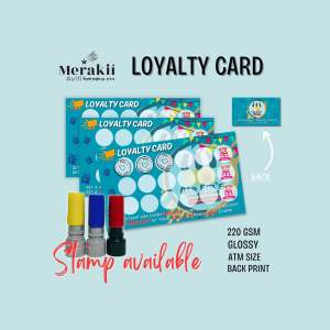 CUSTOMIZED LOYALTY CARD | 100 PCS | GLOSSY