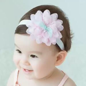 Baby Headdress Hair Band Cute Flower Stretchy Hair Accessories Baby Girl Hair Band Children Hair Bands