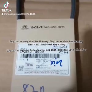 Dây cuaroa máy phát Kia Morning Dây cuaroa điều hòa Morning 2012 - 2016 chính hãng