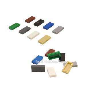 200PCS FLAT TILE 1X2 DIY MOC Building Block Toys For Children Boys Replaced Part Compatible With Tile 3069 Bricks