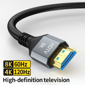 8K HDMI 2.1 Cable 4K 120Hz 8K 60Hz 48Gbps EARC ARC HDCP Ultra High Speed HDR For RTX Video Cable PC Laptop Projector HD TV PS5
