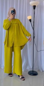 LUNA ONE SET | SETELAN KRINKLE MODE REMPEL | SETELAN KRINKLE POLOS TERBARU