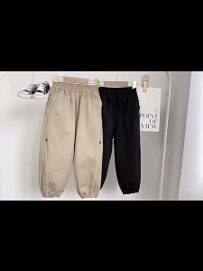 (pandu) กางเกงเด็กชาย กางเกงเด็กผู้ชาย กีฬา หลวม หัวเข็มขัดคู่ 2 สีให้เลือก