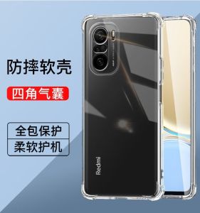 เคสโทรศัพท์ซิลิโคนแบบมีพลาสติกฟองน้ำสำหรับ Redmi K40 pro K40s K40 Game Enhanced Version ดีไซน์บางเฉียบป้องกันการตกหล่นแบบใส