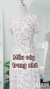 Đầm thiết kế thanh nhã nhẹ nhàng với chất liệu Voan Hàn nữ tính yêu kiều DD4L1234 Thời trang Thiều Hoa