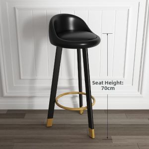Modern Comfortable Bar Stool With Back Support Soft Seat