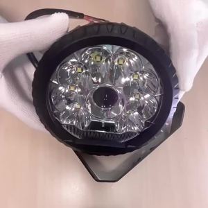 1/2 Chiếc 5 Inch 18LED Đèn Làm Việc Combo Tia Đèn Pha 9-30V 2 Màu Trắng Hổ Phách Cho Xe Máy SUV ATV 4X4 Offroad Phụ Kiện