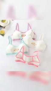 【Delivery 2-3 days】YIFAFA Kids Girls Innerwear Students Developmental Vests Bra Pure Cotton Bra Comfortable Non-wired Bra Female Camisole Vest Girls Bra