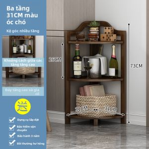YUHONG | Tủ Góc Lưu Trữ cho Sofa Phòng Khách Phòng Ngủ Bếp