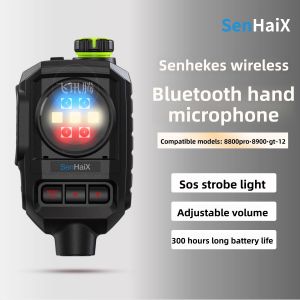 SenHaiX | Tactical Hand Mic Microphone with Flashlight C Port