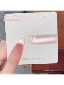 1pcs 15ml ฤดูใบไม้ผลิ-ฤดูร้อนสีชมพู Peach Blossom Cat Eye GEL - 2025 ขายร้อนไวท์เทนนิ่งน้ําแข็งโปร่งใสทั้งหมดตรงกับเล็บเจล