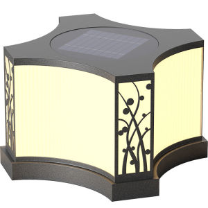 Solar Pillar Lights LED Wall Lamp Solar Energy Super Bright Lighting Outdoor Waterproof Modern Home Decor Villa Door Gate Garden Solar-Powered Lights