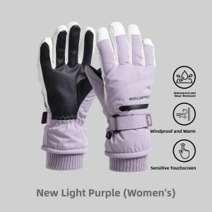 Umay(佑美) | Waterproof Thermal Five-Finger Ski Gloves with Wrist Guard for Kids and Adults