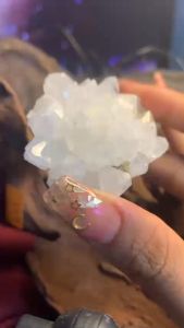 Hoa Đá Thạch Anh tán sắc lấp lắm tự nhiên sưu tầm năng lượng vũ trụ tặng đế 638