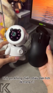 Camera Robot Wifi Phi Hành Gia 5G giám sát 360° - gọi video trực tiếp - Siêu nét- Âm thanh 2 chiều