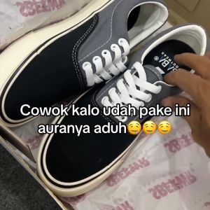 SABA Sykes Black Grey - Sepatu Sneakers Casual Pria Wanita 100% Original - SYK 18