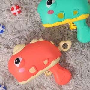 ปืนลูกไดโนเสาร์สําหรับเด็ก ของเล่นปืนกระสุนอ่อน ของเล่นยิงปืน มีเป้าหมาย ลูกบอลเกาะติดกับเป้าหมาย เกมแบบโต้ตอบในร่มและกลางแจ้ง