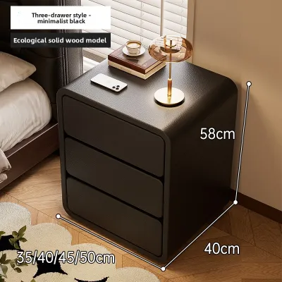 ZHUSHANXIA | Simple Storage Bedside Cabinet in Mid-century Style