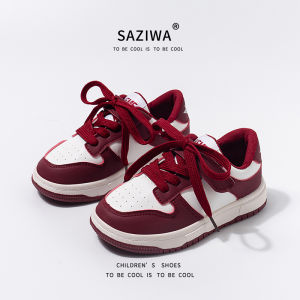 Kurumi Girls Fleece-Lined Sports Shoes Winter Warm Childrens Cotton Shoes Anti-Slip Rubber Bottom Universal for Boys And Girls