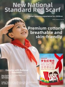 FEIYU | Durable Non-fading Cotton Red Scarf