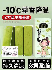 Back-to-School Essential Peppermint Cooling Patches Outdoor Heatstroke Prevention Creative Gift Box Practical Portable Supplies