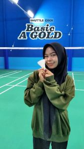 NAMS SHUTTLECOCK BASIC A GOLD / HITAM GOLD / KOK BADMINTON / COCK BULUTANGKIS 12pcs