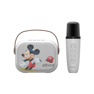 Disney | Portable Wireless Bluetooth Speaker Microphone Combo 184KD34 for K-Song Performances  Brand Card Insertion Built-In Battery