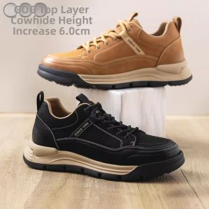 GOG | Height Increasing New Leather Suede Men Casual Shoes