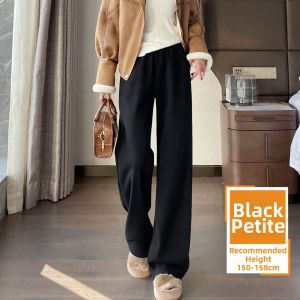 Loose Fleece Acetate Wool Trousers