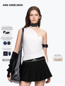 ANN ANDELMAN | Design Fashionable Single Shoulder Stretch Knit Top