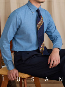 Commuter Retro Cotton Shirt Denim