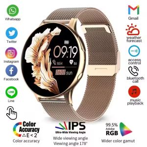 2026 New Women SmartWatch Bluetooth Call Lady Watches Sport Waterproof Heart Rate Sleep Smart Watch for Women Present Gift