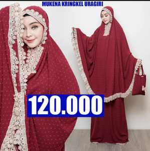MUKENA DEWASA CRINKLE URAGIRI TERBARU KWALITAS TERBAIK