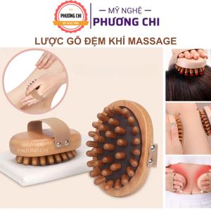 Lược chải đệm khí massage cơ thể chải tóc chăm sóc da đầu bằng gỗ cao cấp | Mỹ Nghệ Phương Chi