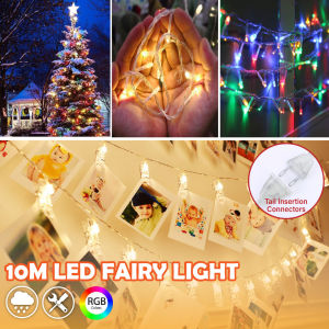 Wahaha 10Meter 100LED Light LED String Light Christmas Light Decoration Light Lampu Lip Lap Lampu Warna Warni Lampu Raya LED