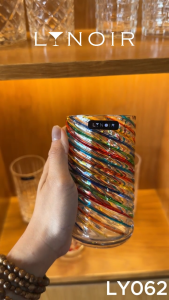 Ly Thủy Tinh Highball - Colored Spiral | 350ml | [LYNOIR_LY062]