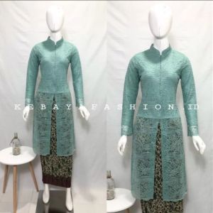 Setelan tunik Malika/tunik kerah sanghai/Kebaya terbaru/kebaya wisuda/Kebaya pesta/kebaya Kondangan/kebaya moderen-Lacon kebaya