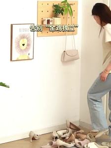 Solid Wood Entry Shoe Bench Storage