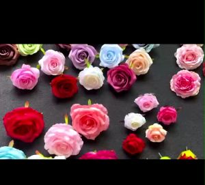 Combo 10 Bông Hoa Hồng Nhung Nhiều Màu Hoa Giả Trang Trí Hộp Quà Decor Văn Phòng Cửa Hàng DG-376