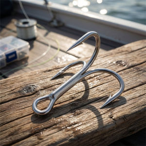 10pcs 4X Strong Treble Hooks Saltwater Freshwater Fishing Hooks with 4X Enhanced Anti-Rust & Sharpness