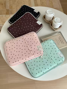 Lifehoho Cute Star Print Laptop Bag Compatible With MacBook/iPad 10/11inch 13/14inch Computer Sleeve Bag