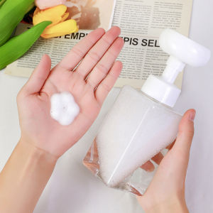 Flower Stamp Soap Dispenser Refillable Reusable Multi-Use Hand Soap Container  Empty Bottle Shower Gel Pump Bottle