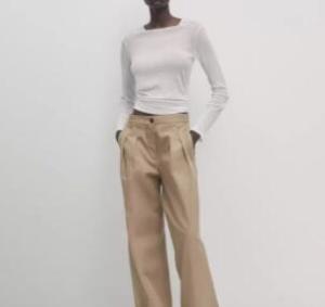 Slim Fit round Neck Long Sleeve Cotton T-Shirt Womens Base Layer Top Versatile Solid Color Commute Style Summer Essential