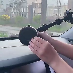 360 Degree Windscreen Long Arm Phone Holder With Sticker Neck Car Mount Stand For Kereta Moblie Sun Visor Mirror Myvi s