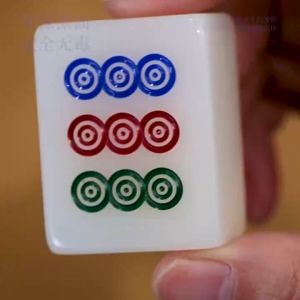 Bộ chơi cờ Mạt chược trắng thủy tinh acrylic 144 quân size 39mm chất liệu dày 30mm