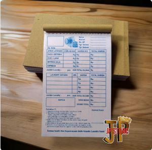 Nota Loundry 2 Ply 1/4 Folio F - Siap Kirim